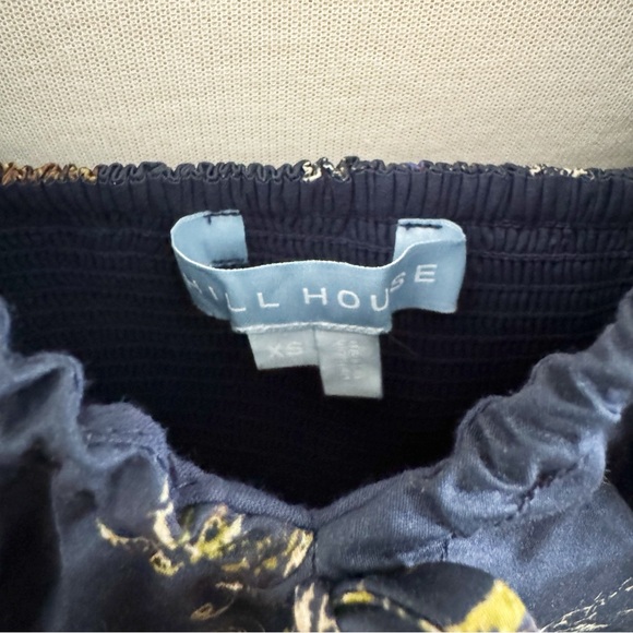 Hill House The Ophelia Nap Dress in Navy Equestrian Toile XS - Picture 12 of 14